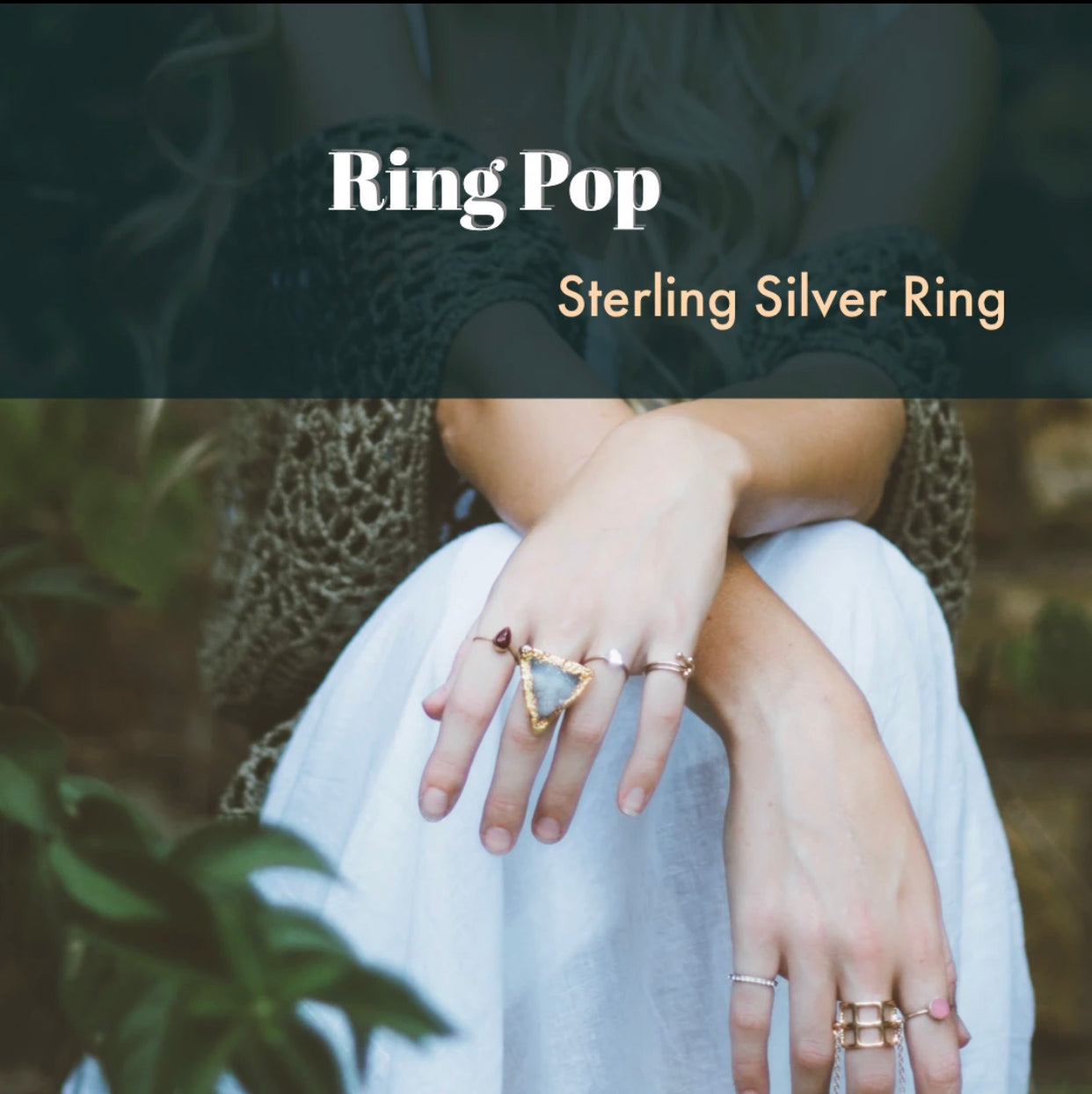 Ring Pop - Sterling Silver - Pick Your Size When Ordering!